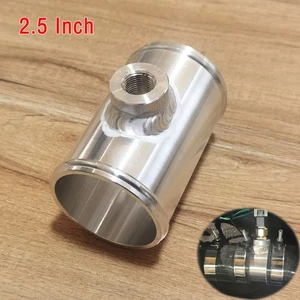 Tubo intercooler de aluminio CNC de 2,5 pulgadas con tapón Ford/GM IAT 3/8 pulgadas NPT de 63 mm - Imagen 1 de 6