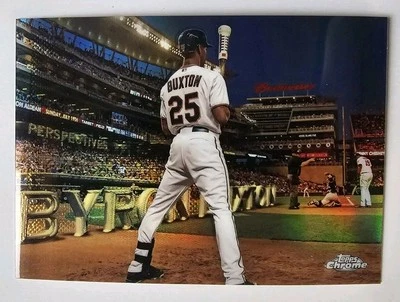 2016 TOPPS CHROME PERSPECTIVES INSERT # PC-10- BYRON BUXTON- TWINS - Image 1 of 2