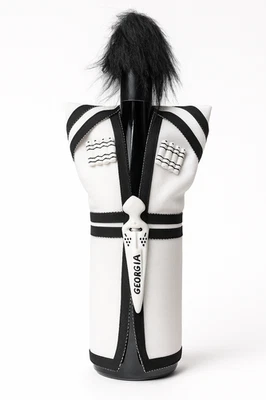 Cubierta de botella de vino Chokha georgiana hecha a mano regalo tradicional recuerdo de boda Foto 1 de 3