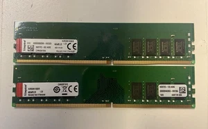 Kingston ValueRAM DIMM 8 GB DDR4-2666 RAM (KVR26N19S8/8) (2 x8GB) 16 GB Total - Picture 1 of 1