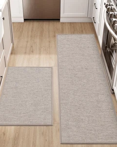 DEXI Kitchen Rugs and Mats for Floor, Non Slip Washable Absorbent Thin Woven ... - Picture 1 of 13