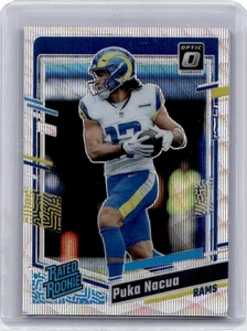 2023 Panini Donruss Optic Rated Rookie RC Puka Nacua #238 Wave Prizm /300 Rams - Picture 1 of 2