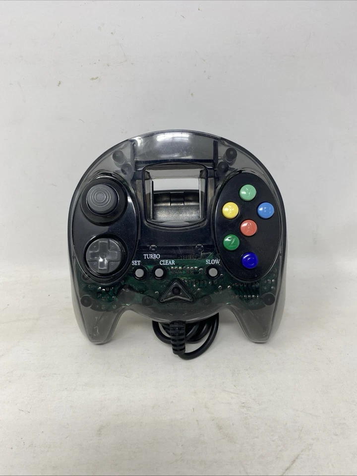 Controlador de terceros negro transparente para Sega Dreamcast - probado envío rápido Foto 1 de 4