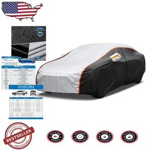 Durable 10-Layer Waterproof Sedan Car Cover - Outdoor All Weather Protection - Foto 1 di 10