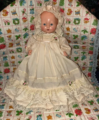 Muñeca bebé Horsman vintage 1924 E.I. TW14 Cuerpo Suave 13" Foto 1 de 4