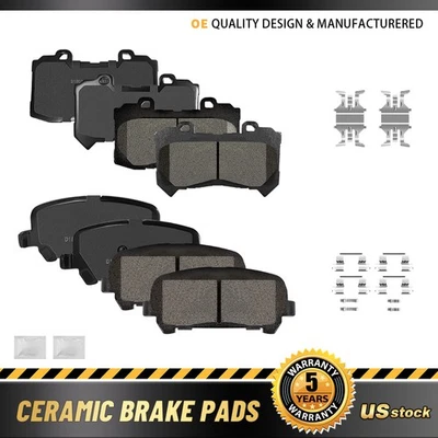Pastillas de freno delanteras y traseras de cerámica para Chevy Colorado GMC Canyon 2015 2016-2020 Foto 1 de 4