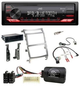 JVC DAB Lenkrad Bluetooth USB Autoradio für Hyundai IX55 2009-2012 silber - Bild 1 von 10