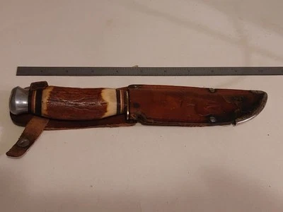 Vintage Edge Brand Solingen Germany Original Bowie Knife 457 Stag Handle - Image 1 of 4