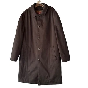 Newport Harbor Trench Coat 38 Reg Warm Zip Out Lining Black Classic Detective SB - Picture 1 of 13