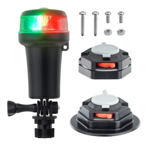 Luz LED de navegación con batería roja/verde Pactrade Marine - Montajes de superficie, base giratoria - Imagen 1 de 10