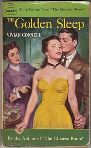 THE GOLDEN SLEEP Vivian Connell Signet 724 1949 Vintage Pulp Fiction - Imagen 1 de 2
