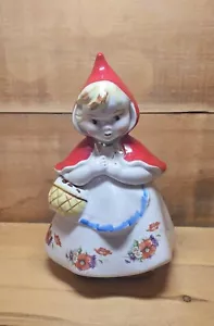 Rumpf Rotkäppchen Keksdose 40er Jahre. 8 Zoll B x 12-1/2 Zoll H - Bild 1 von 9
