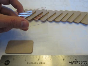 50pcs Clear acrylic keychain blanks for laser cutting - Picture 1 of 1
