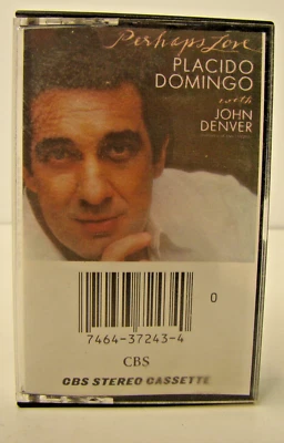PLACIDO DOMINGO PERHAPS LOVE WITH JOHN DENVER CAssette - Image 1 of 4