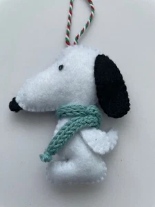 Handgefertigter Shabby Chic Filz süßer Snoopy und Woodstock inspiriert Baumschmuck - Bild 1 von 2