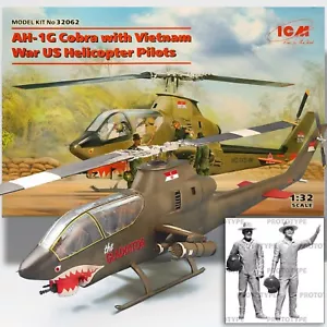 ICM 32062 1/32 AH-1G COBRA MIT VIETNAMKRIEG USA HELIKOPTER PILOTEN KIT NEIN - Bild 1 von 8