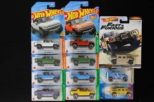Hot Wheels GMC Hummer lot of 11 - Premium Fast Furious, T-Hunt - *BAD CARDS* - Picture 1 of 4