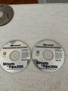 Microsoft Streets & Trips 2001 - 2 CD Set - NO PRODUCT KEY!!! - Picture 1 of 1