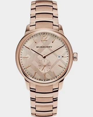 Совершенно новый Burberry классический BU10013 двухцветный из нержавеющей стали мужские часы - Изображение 1 из 2