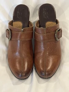 BOC Born Concepts Puntera Dividida Hebilla Mula Zueco Tacones Talla 8 Marrón Castaño BC6610 - Imagen 1 de 14