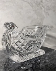 Deplomb Plomo Cristal Corte Diamante Pesado Navidad Santa Trineo Decoración - Imagen 1 de 6