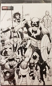 FANTASTIC FOUR #35 1 VARIANTE POR TIENDA MARVEL COMICS 2021 B&W ROMITA JR PENGUIN - Imagen 1 de 2