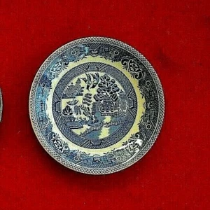 Vintage Myott "Old Willow" Pattern Ceramic Saucer 5 1/2"(14.2cm) Dia.1930's - Picture 1 of 3