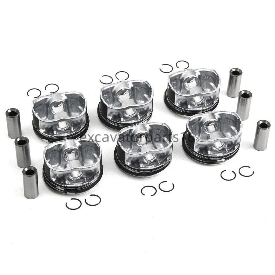 6Pcs Pistons Rings Set STD 30750274 For Volvo S80 V70 XC60 XC70 XC90 3.2L B6324S - Image 1 of 4
