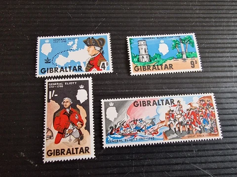 GIBRALTAR 1967 SG 219-222 250TH ANNIV OF GENERAL ELIOTT  MNH Cover