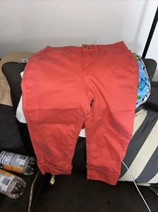 Code Bleu Women's Denim Jeans Coral Sz 4P Gwen Light Wash Studed Cuff/pockets - Picture 1 of 5