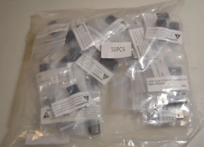 50 Pieces - USB Type C Female to USB 3.0 Male Adapter - Image 1 of 3