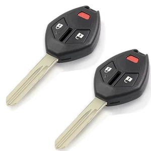 2Pcs 3 Buttons Left Groove Key Shell Fob For Mitsubishi Eclipse Lancer Galant - Bild 1 von 4