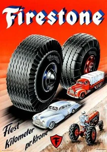Firestone - Años 50 - Imán publicitario promocional - Imagen 1 de 2