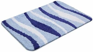 Badematte, Farbe blau, 1 Stück, my home, Grösse: ca. 45x45 cm, mit rutschhemmend - Bild 1 von 2