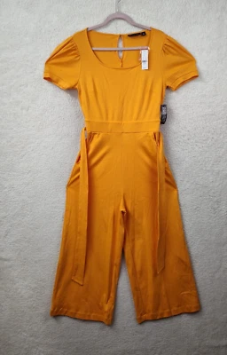 Mono New York Company Mujer Mediano Naranja 100% Algodón Cinturón Ajuste Regular Foto 1 de 4