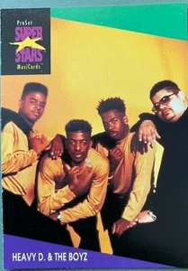 Heavy D & the Boyz, Pro Set Super Stars MusiCard (Card #127). - Picture 1 of 2