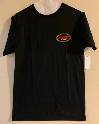 Camiseta FMF Racing Logo Original Camiseta Negra Talla Para Hombre Pequeña S *NUEVA CON ETIQUETAS* TOTALMENTE NUEVA Foto 1 de 2