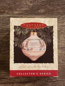 GENUINE Hallmark Keepsake Ornament Betsey's Country Christmas Glass 1993 - Picture 1 of 4