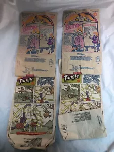 Vintage McDonalds Happy Meals Bags Lot of 4 Barbie Hot Wheels Tangle 1996 1997 - Picture 1 of 9