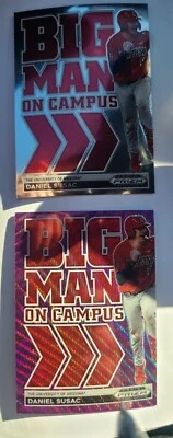 2022 Panini Prizm Draft Picks Big Man On Campus Daniel Susac Purple Wave - Image 1 of 2