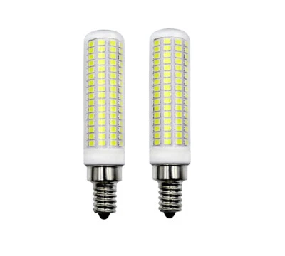 2pcs E12 Candelabra LED bulb C7 12W White 100~265V 168-2835 Ceramics Light H - Image 1 of 4