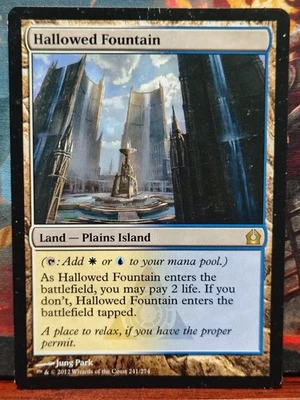 MTG Hallowed Fountain Normal Return to Ravnica # 241 HP - Image 1 of 4