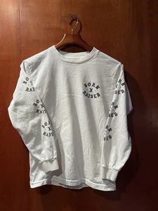 Born x Raised - White L/S SHIRT - 'Till Death Do Us Part' - Men's Size Small - Picture 1 of 6