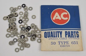 Lot of 50+ AC Speedo Speedometer Cable Fittings Type 651 1565704 Fiber Washers - Picture 1 of 4