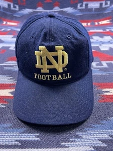 Vtg Reebok Notre Dame Irish Football 100% Wool Snapback Hat Cap NCAA University - Picture 1 of 13