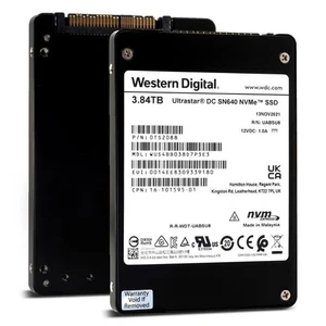 New WD Ultrastar SN640 3.84TB 2.5" NVMe PCIe U.2 WUS4BB038D7P3E3 Enterprise SSD - Picture 1 of 3