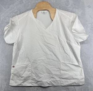 Uniforme de enfermera médica Dickies blanco talla 2XL NUEVO SIN ETIQUETAS 26X27 - Imagen 1 de 5