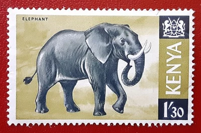 KENIA 1966 1'30 MNH Elephant Mi 29 Scott 30 VF 8381-2 Foto 1 de 3