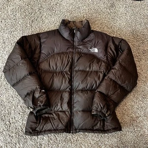 Chaqueta Abrigo The North Face Retro Marrón Nuptse 700 Plumón de Ganso Puffer Para Mujer L - Imagen 1 de 8