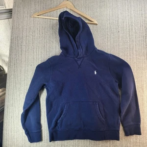 Polo Ralph Lauren Hoodie Jugend Large (14-16) dunkelblau Pullover bestickt Pony - Bild 1 von 5